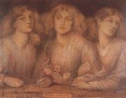 Dante Gabriel Rossetti Rosa Triplex painting